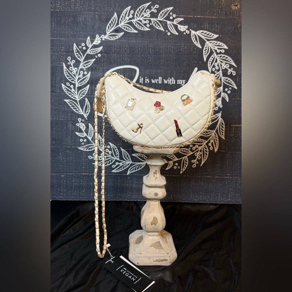 Le’Miel Quilted Charmed Crossbody (NWT)